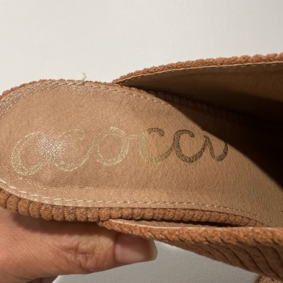 CCOCI Brown corduroy mules with triangular heel, size 7.5 - Picture 7 of 8